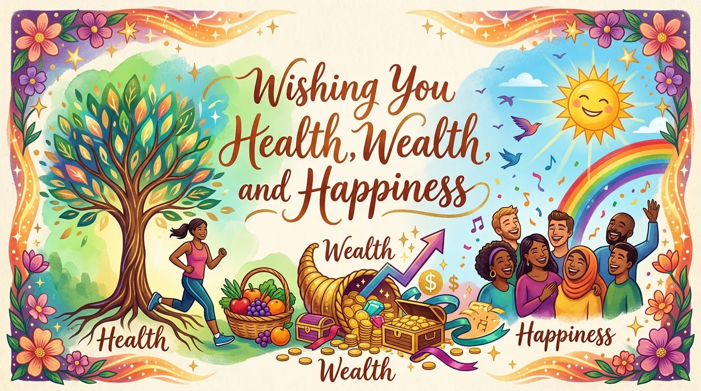 Wishing You Health, Wealth and Happiness