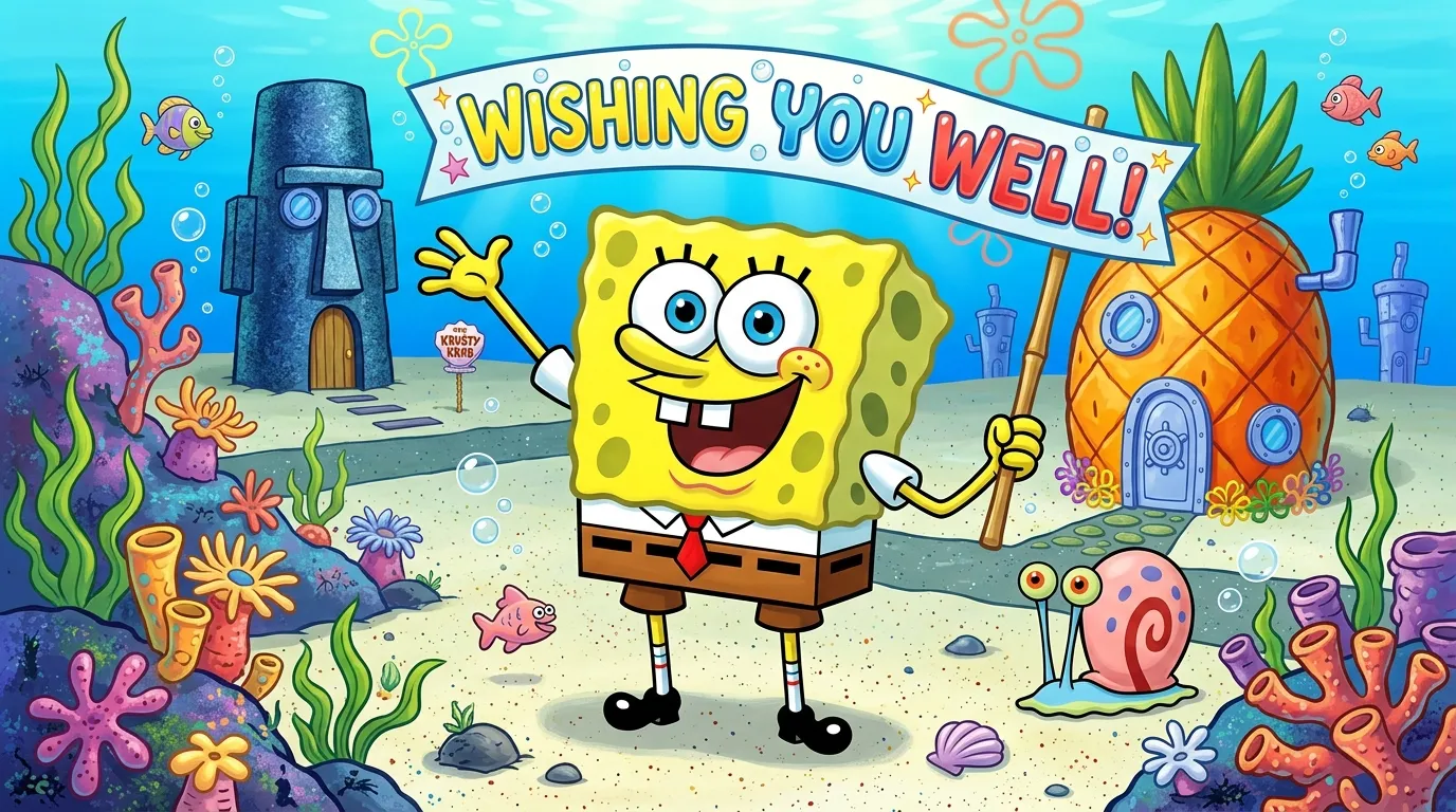 SpongeBob Wishing You Well