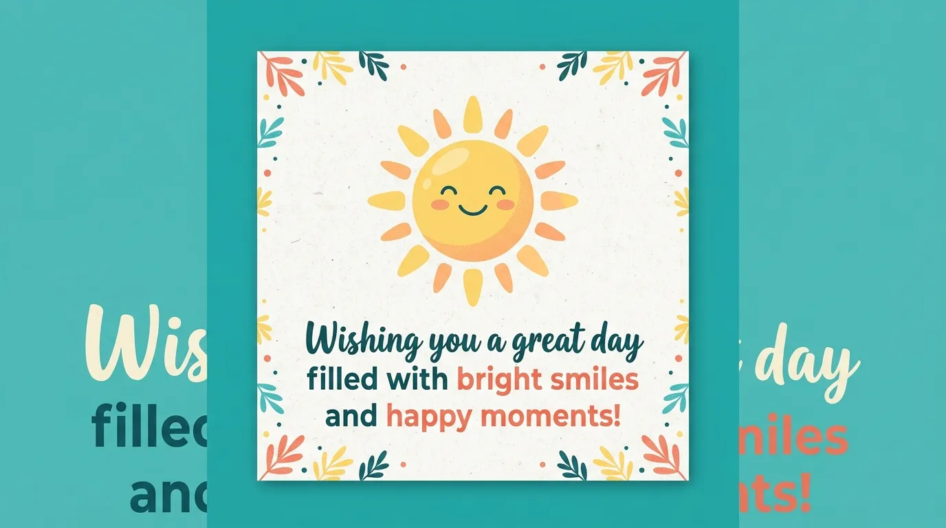 Wishing You a Great Day Quotes