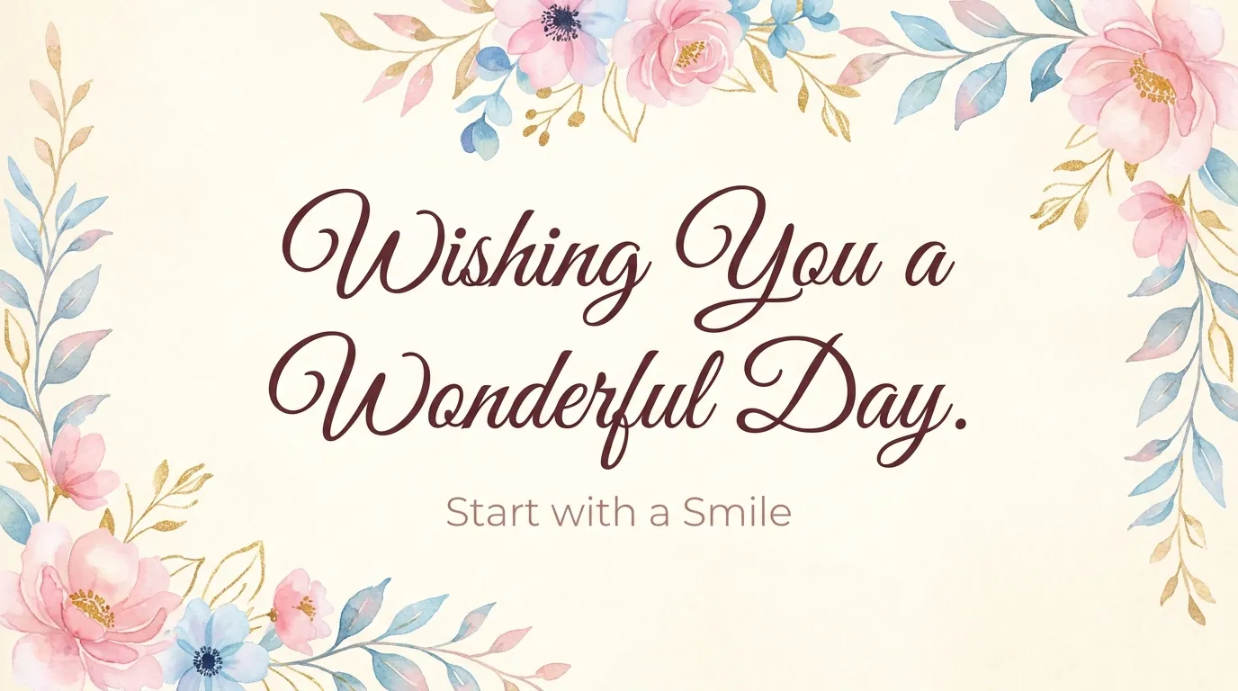 Wishing You a Wonderful Day Quotes