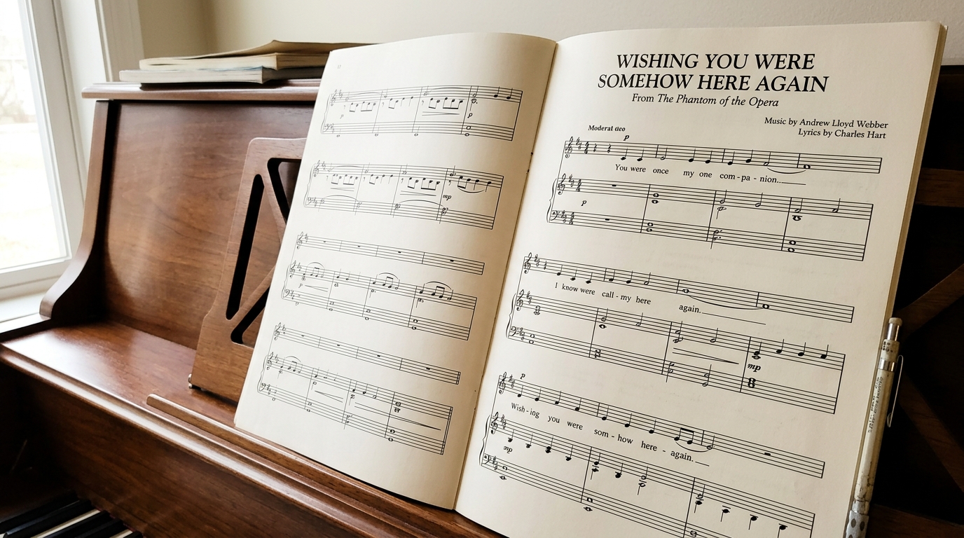 Wishing You Were Somehow Here Again Piano Sheet Music