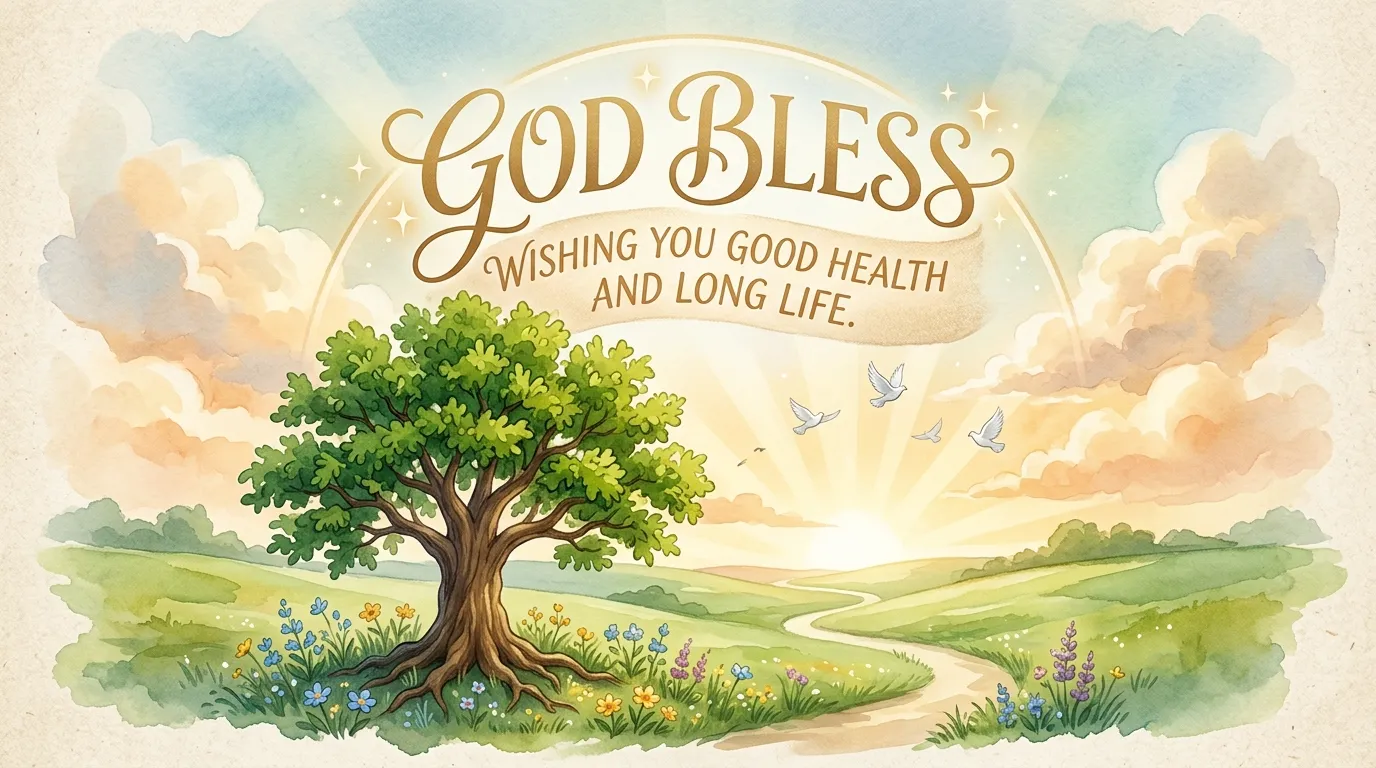 God Bless Wishing You Good Health and Long Life