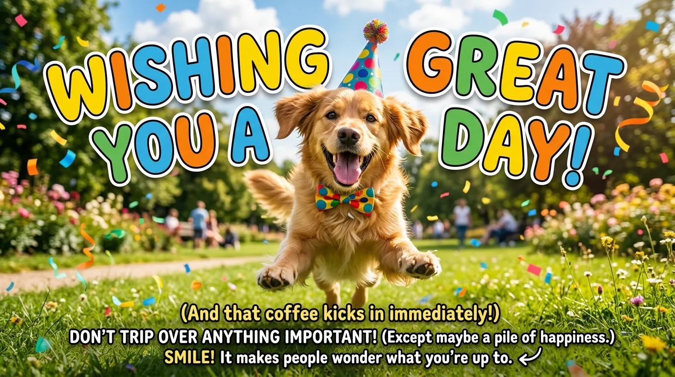 Wishing You a Great Day Funny