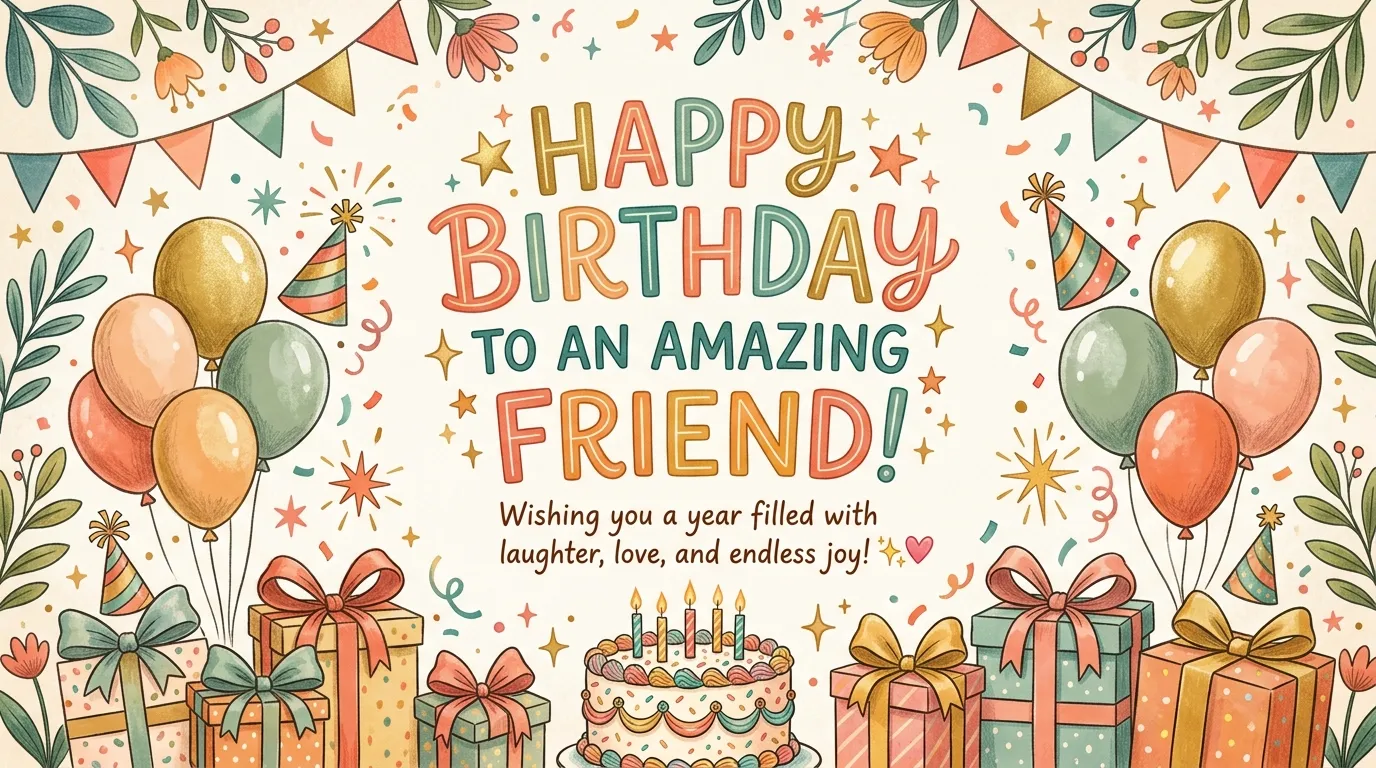 Happy Birthday Wishes for Friend