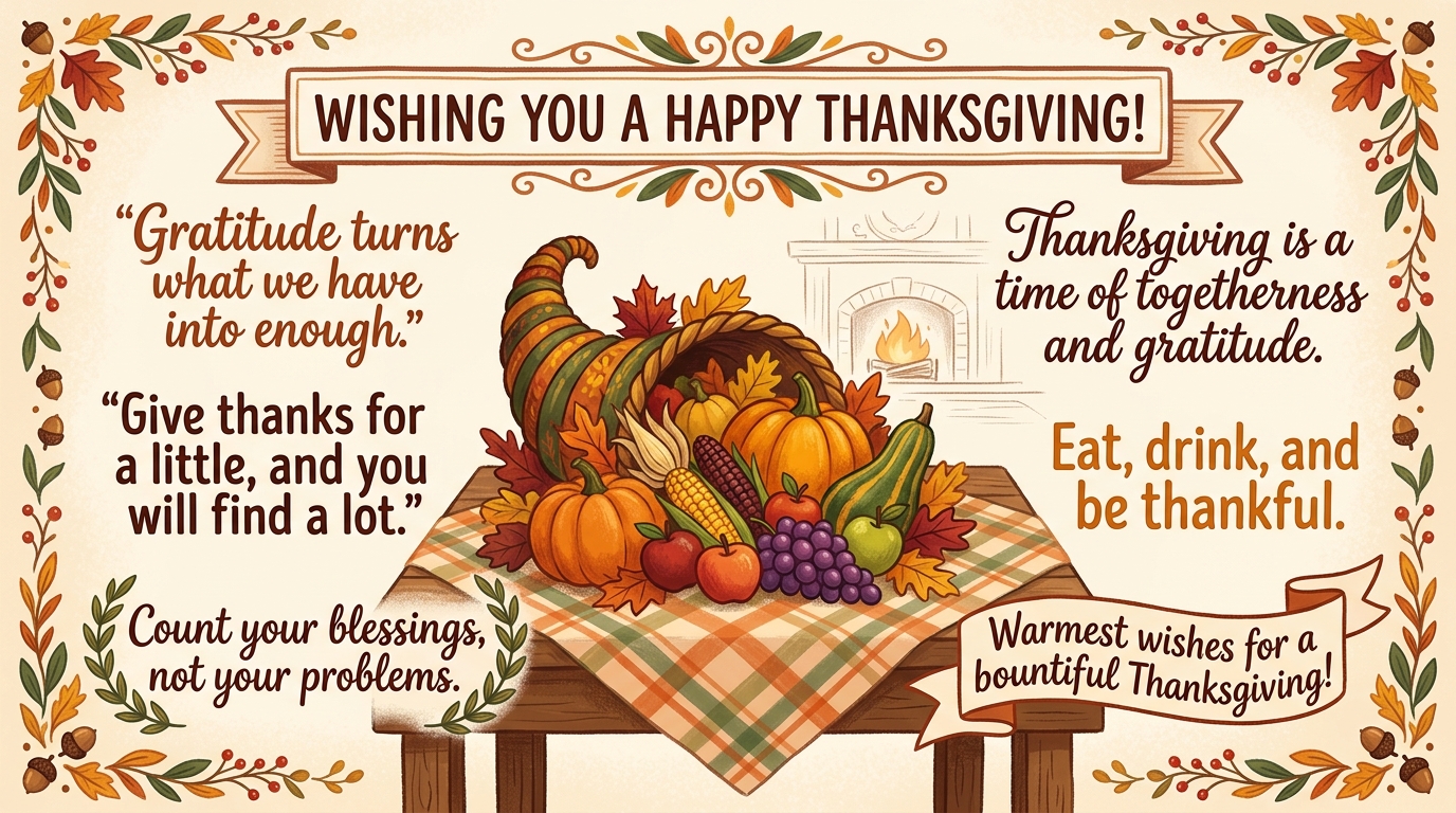 Wishing You a Happy Thanksgiving Quotes