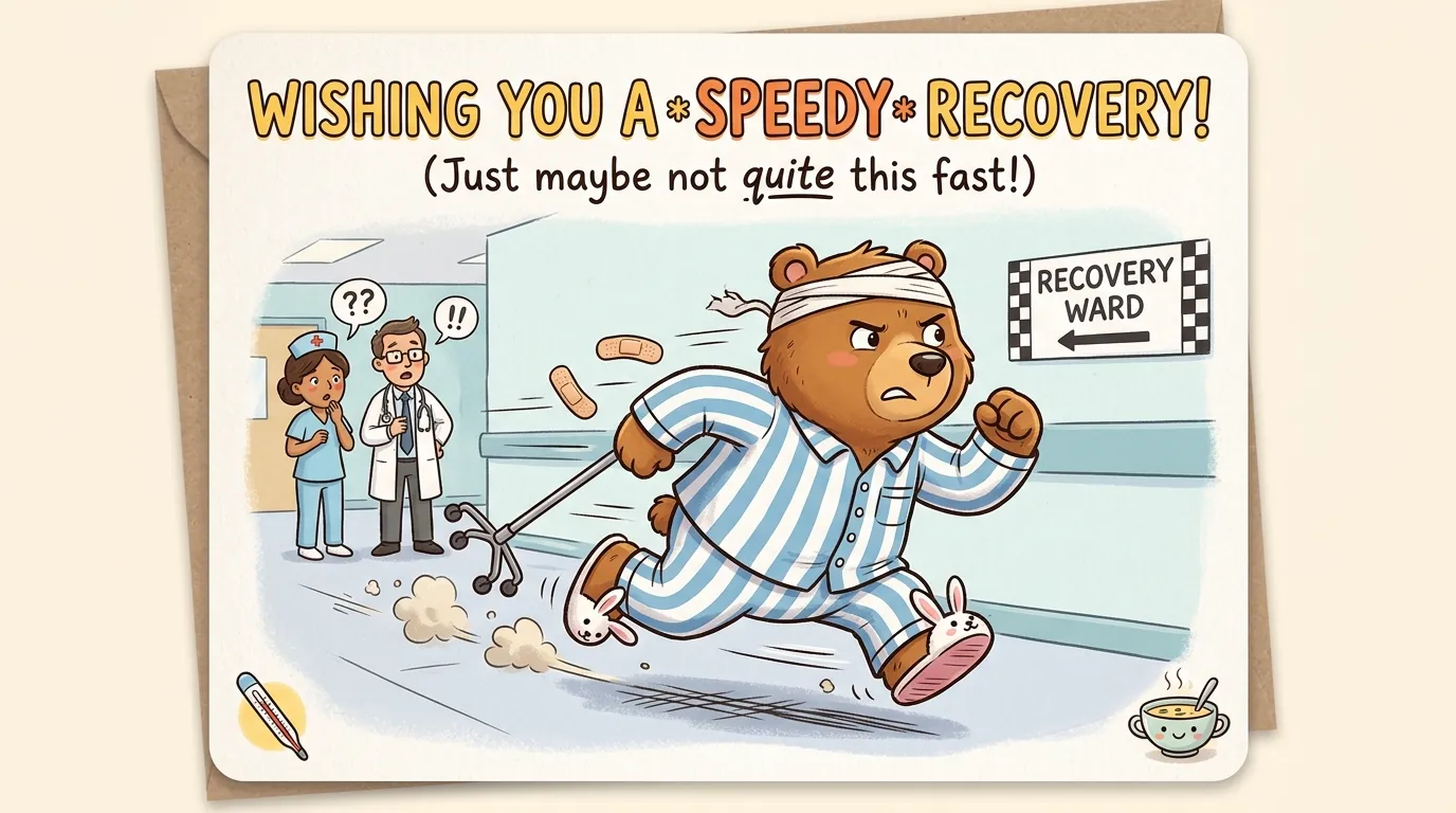 Wishing You a Speedy Recovery Funny